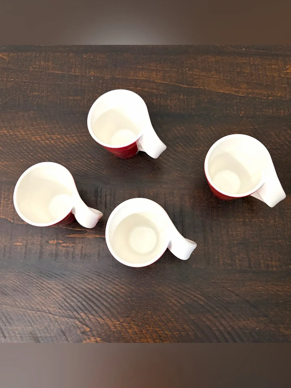 Villeroy & Boch New Wave Caffe Merah Espresso Set Service 4 Cups And Saucers